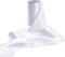 White Satin Ribbon 4 Inch Wide Double Face White Ribbon,(10 Yards)